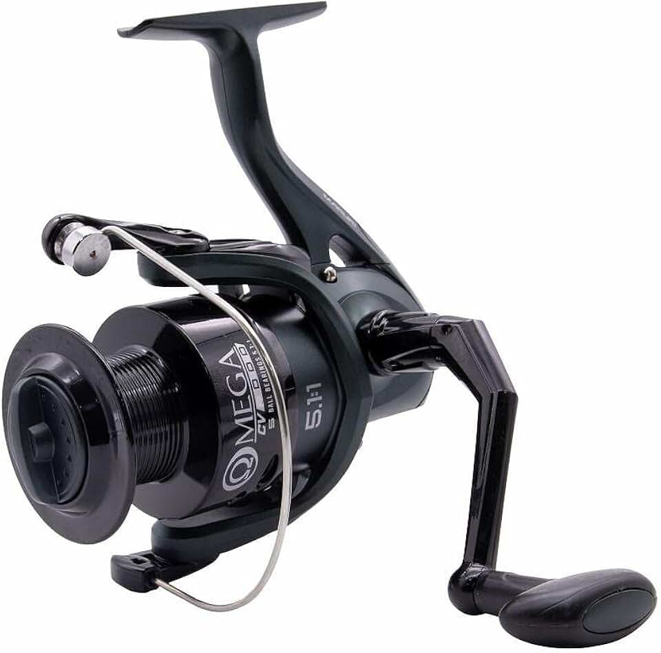 Molinete De Pesca Maruri Omega 1000 CV - 5 Rolamentos - Drag: 3Kg - 5.1:1 - Carretel De Longo Arremesso