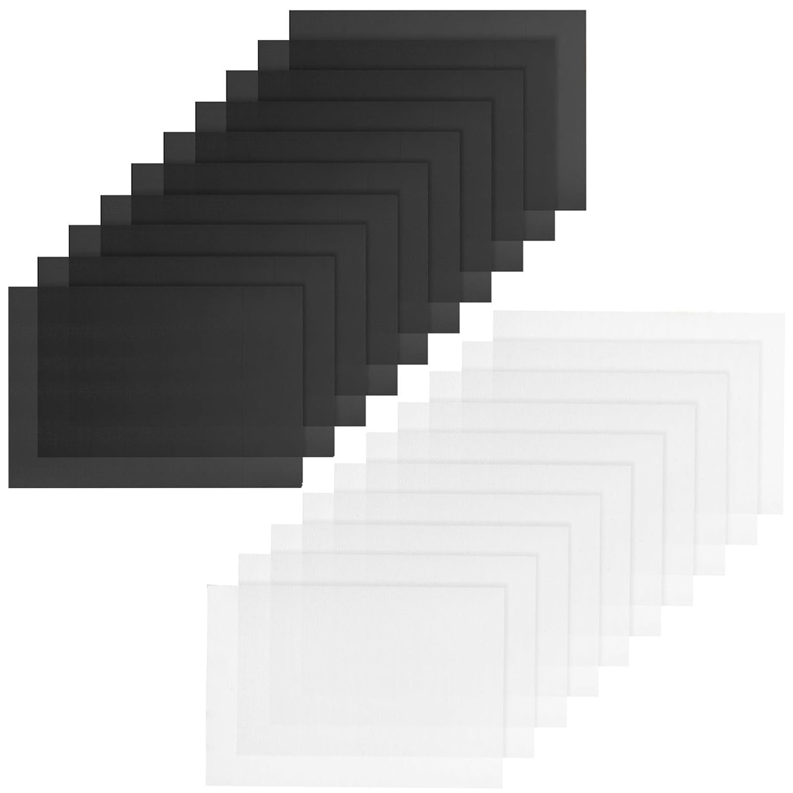EXQIOUR 20Pcs Fursuit Eye Net 0.5mm Printable PVC Net Canvas Sheets for Fursuit Furry Costumes Cosplay Props Home Decoration Costume Supplies