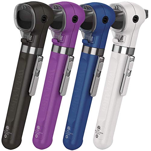 Image of WelchAllyn Pocket LED Fiber-optic Otoscope with AA Battery Handle, Part No. 22870-PUR (Purple)