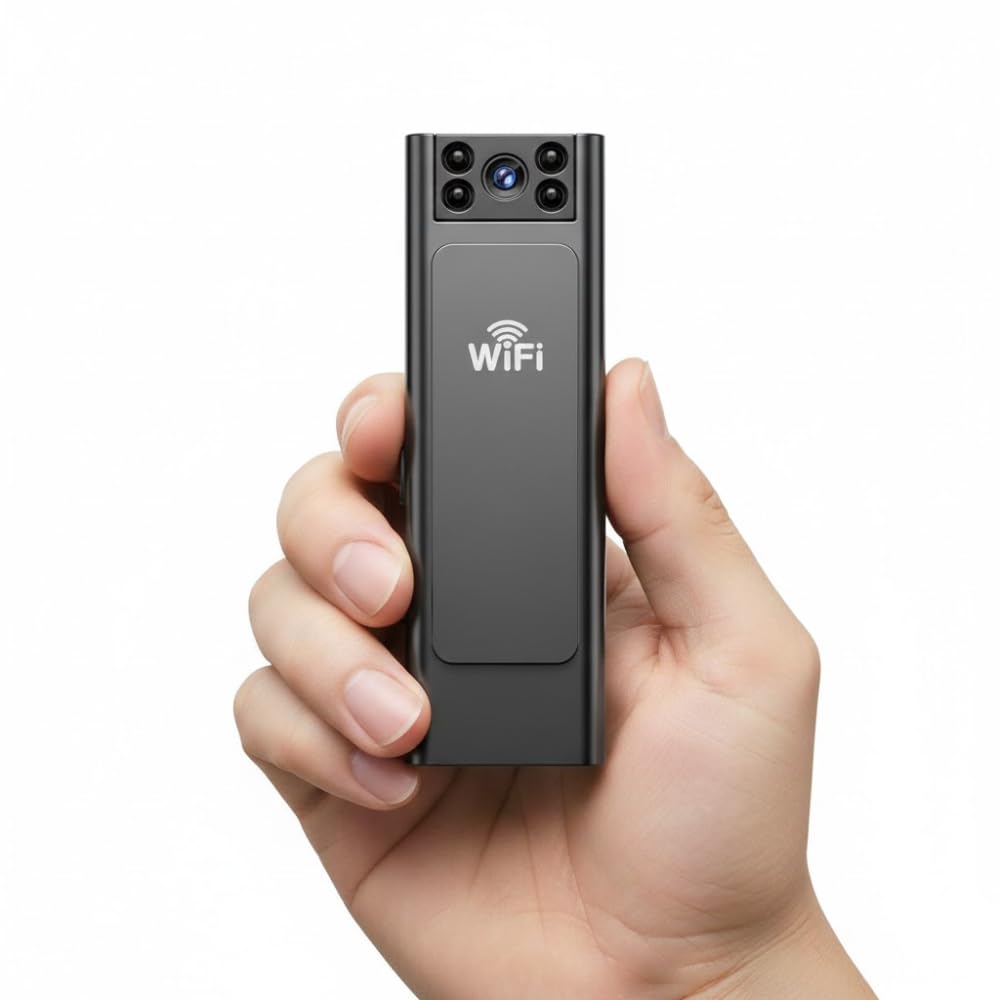 Drumstone (𝐒𝐩𝐞𝐜𝐢𝐚𝐥 𝟏𝟓 𝐘𝐞𝐚𝐫𝐬 𝐖𝐚𝐫𝐫𝐚𝐧𝐭𝐲) 1080P HD Portable Body Camera – Night Vision, Waterproof Action Camera with Long-Lasting Battery and Rotating Rear Clip, Ideal