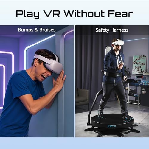 KAT Walk C2 CORE VR Treadmill | 360° Omni-Directional Walking Platform for Gaming & Fitness | Works with SteamVR, Compatible with Leading VR Headsets US Size 10 - 2
