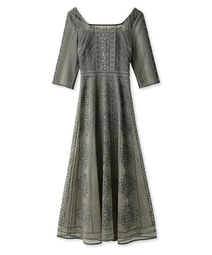 [フレイ アイディー] オーナメントパネルスクエアードレス FWFO241510 レディース BLK