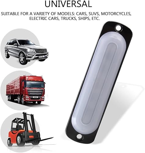 Miniatura 5 de Sidaqi Luces LED estroboscópicas de advertencia, 4 luces LED amarillas ámbar, 6 luces estroboscópicas LED intermitentes de emergencia, advertencia