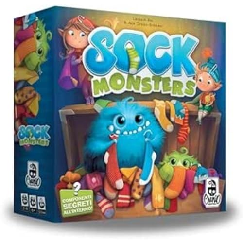 Juego Sock Monsters Cráneo Creations CC286 Azul de mesa infantil