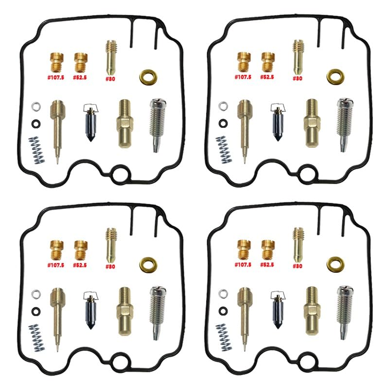 Kit réparation carburateur FZR600 avec gicleurs laiton et joints nitrile