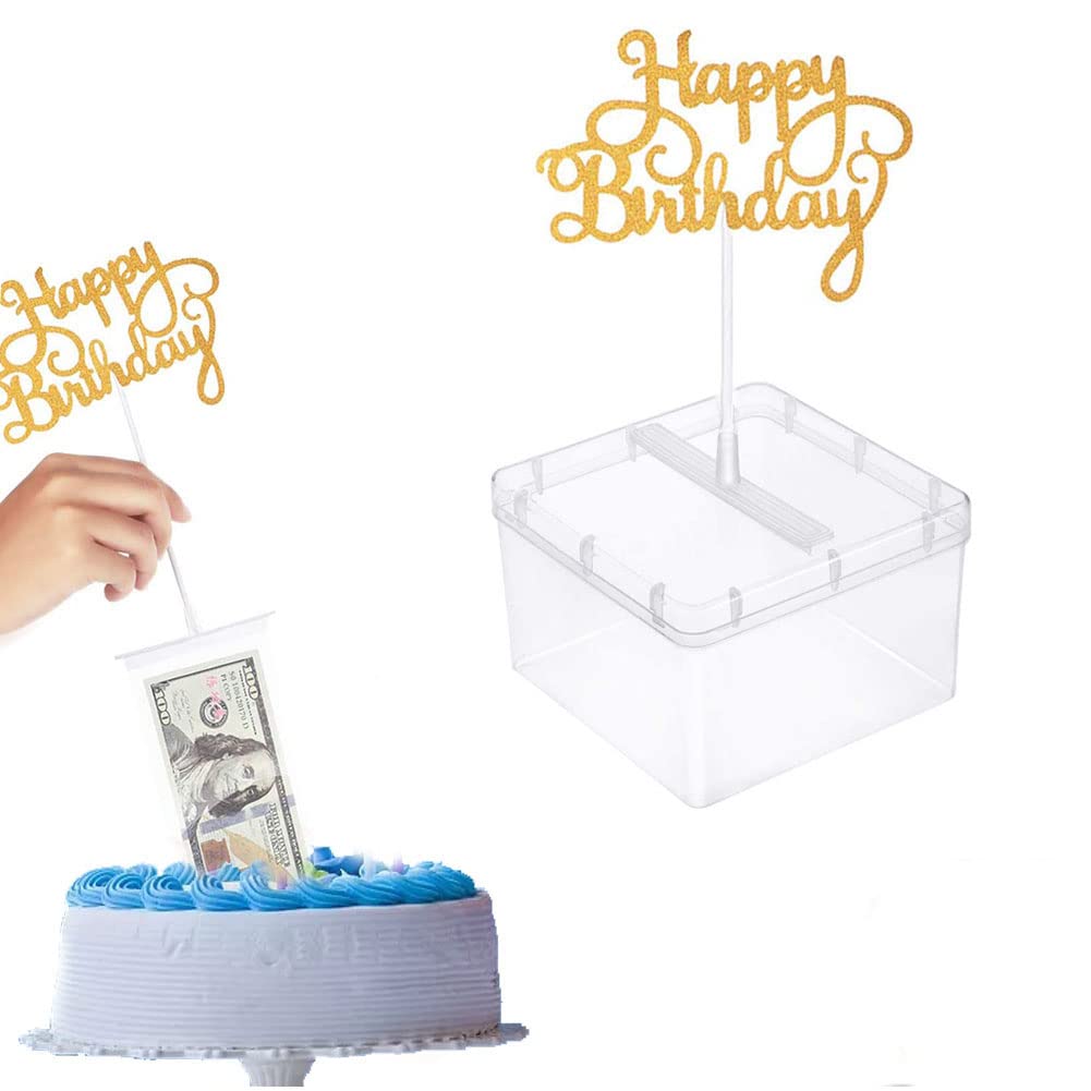Cake ATM - Foto Di Box Per Dispenser Di Torta Di Denaro Estrarre Il Kit, Scatola Di Sorpresa Divertente Per Feste Di Compleanno