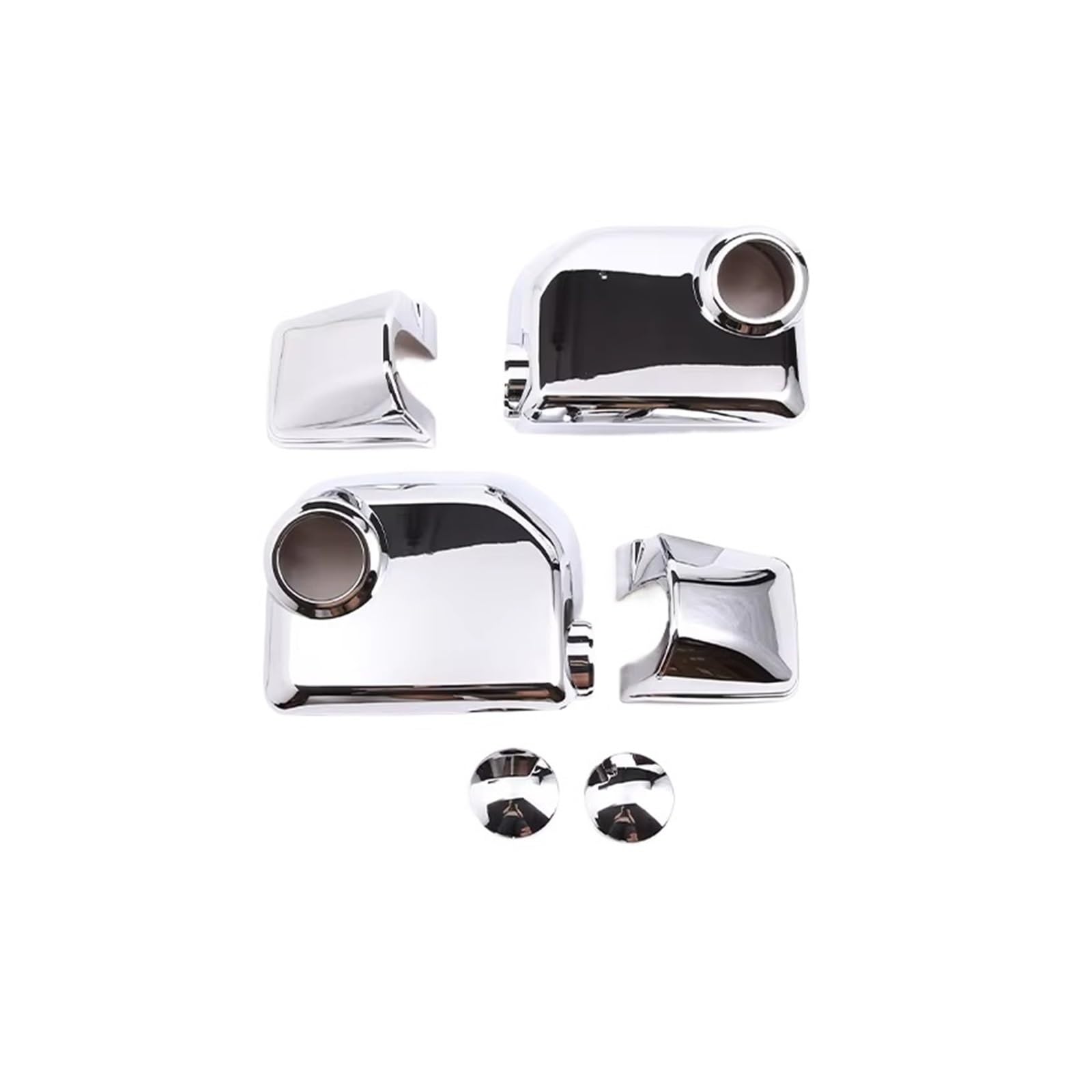 for Toyota FJ for Cruiser 2007-2021 Car Exterior Mirror Cover Decorative Sticker Auto Accessorie Car Interior Mouldings(Silver)