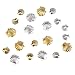 Fantastic Sparkly High Quality Professional Nail Art 3D Decorations / Accessories Set Kit With 20pcs Gold And Silver Colored 3mm And 5mm Sea Shells Forms / Designs Studs By VAGA