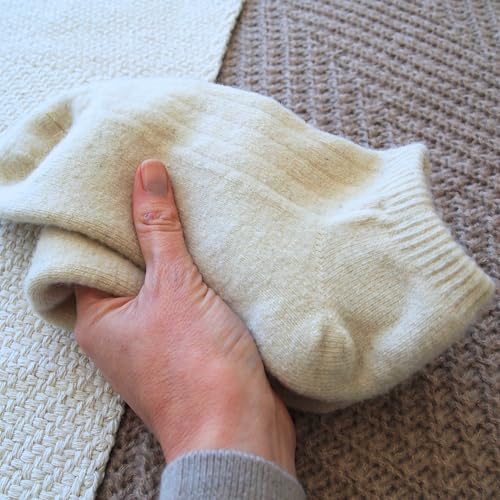 Image of 92% Merino Wool Socks No Show Low Cut Hiking Travel Home, Mongolia | Mongolian, Heavy, Cushoned, Naturally, Sustainable, Pure 92% Wool, Non-Recycled, Breathable, All-weather comfort