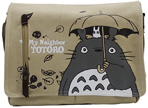 Totoro Shoulder Bag Unisex Anime Messenger Bag Grey