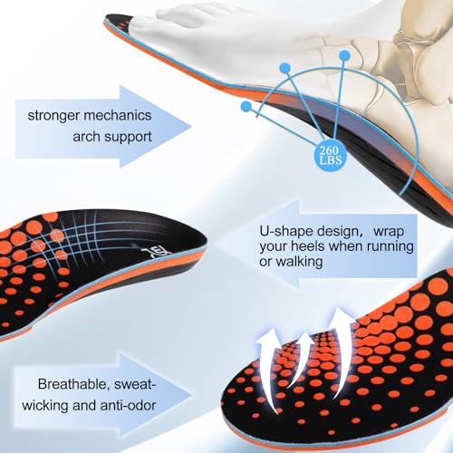 Plantillas ortopédicas para fascitis plantar, soporte alto miniatura 4