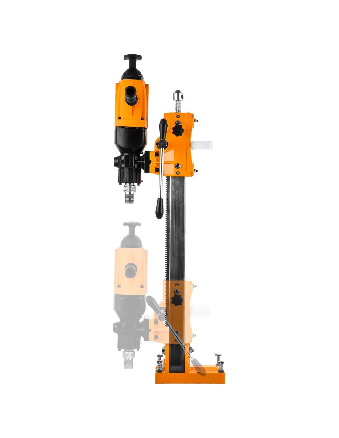 MELVER MV-155C Foret à béton professionnel avec support Carotteuse Perceuse à colonne Mandrin d'établi Perceuse de forage dans le béton