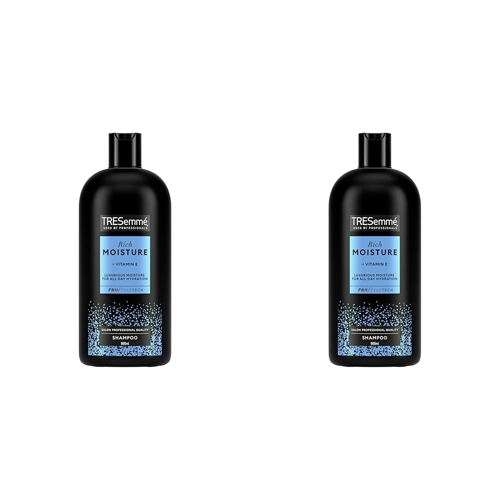 TRESemméRich Moisture Shampoo all-day hydration with vitamin E for dry, damaged hair 900 ml (Pack of 2)