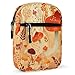Personalized Small Crossbody Bag Water Resistant Messenger Bags Mini Mushrooms And Plants Printing SlingBag For Men Women