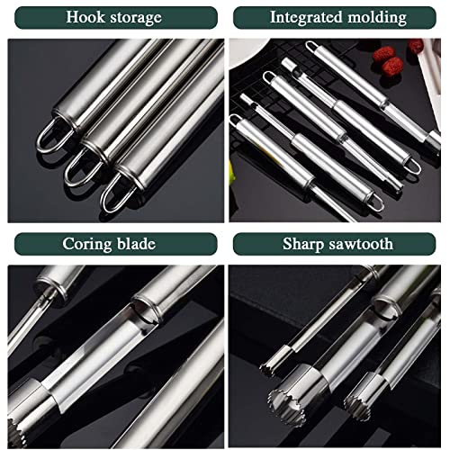 5P roestvrijstalen appelsnijder, roestvrijstalen kern voor appels of peren, roestvrijstalen appelsnijder, professionele roestvrijstalen sapcentrifuge, fruitgroente keukengadgets - Image 4