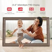 64GB FRAMEO 15,6 Zoll Digitaler Bilderrahmen -1920 * 1080P FHD IPS Touchscreen Digitale Bilderrahmen, Auto Rotation Elektronischer Fotorahmen, Teilen Sie Fotos/Videos Sofort – Ansicht 5