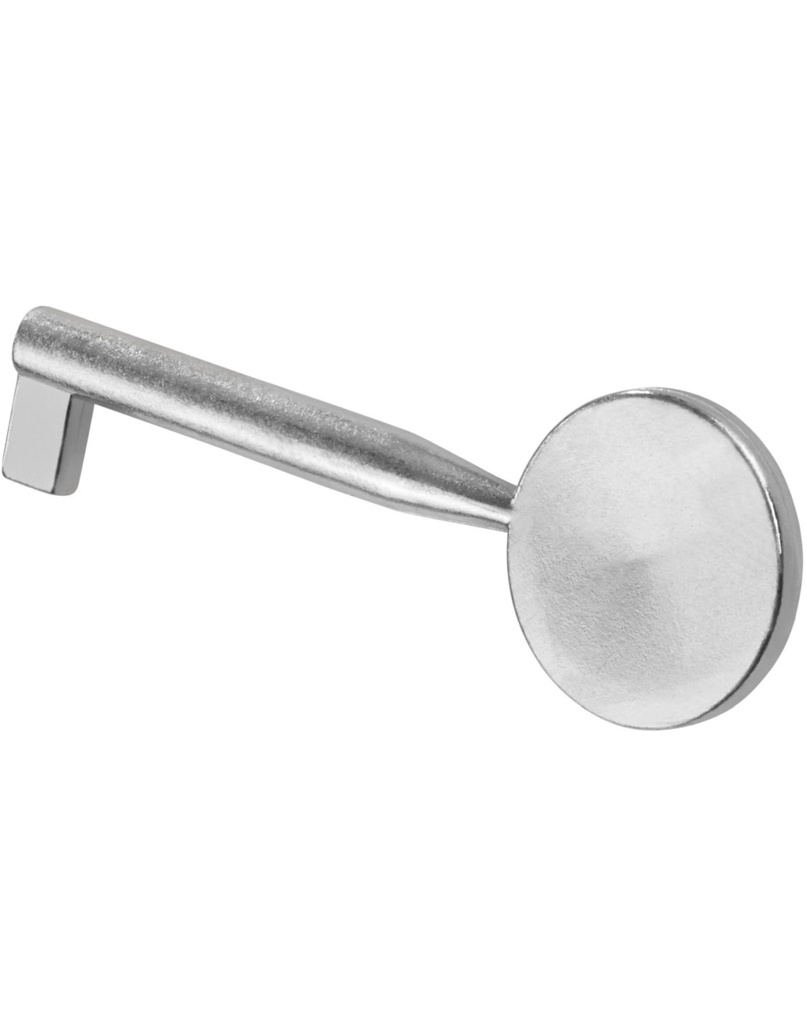 Gedotec Furniture Key Nickel-Plated Metal | 1 piece |Vivaldi | Decorative Replacement Furniture Key Antique | 35 mm | Euro Lock Compatible