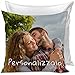 Cuscino Personalizzato con Foto e Testo, Idea Regalo per Ogni Occasione, Imbottitura Compresa, 40 x 40 cm Ampia Scelta Colore Bianco in Raso