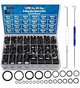 ZDBB 1000 Pcs 18 Größe O Ring und Gummi Unterlegscheiben Kit für Sanitär, Wasserhahn und Duschköpfe - Reparatur Dichtung 51X2gM0kduL. AC SR166,182