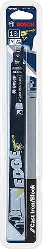 Miniatura 2 de BOSCH RCB9DG - Hoja de sierra recíproca con borde de grano de diamante de grano 50 de 9 pulgadas para hierro fundido, bloque