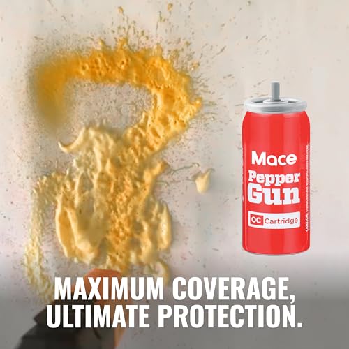 Mace Pepper Spray Cartridge Refill - 28g, Compatible with Mace Pepper Spray Gun 2.0 Only, Max Strength 10% OC Formula, Long Lasting UV Dye, Self Defense for Women & Men - Thumbnail 2