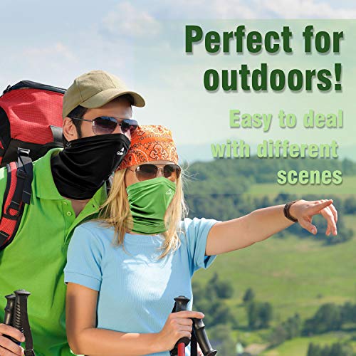 Neck Gaiter Summer Sun UV Protection Face Cover Women Men Cooling Neck Scarf Anti Dust Windproof Bandana for Hiking Cycling Fishing (Navy, 2)