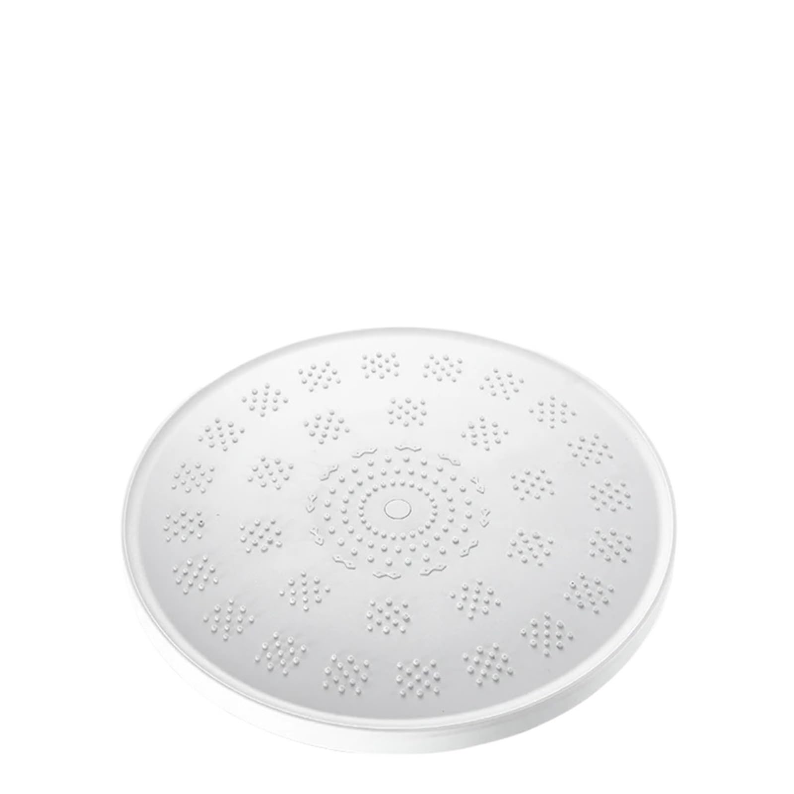 Pommeau de douche à effet pluie blanc 20 cm pour fixation au plafond