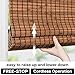LazBlinds Cordless Blackout Bamboo Roman Shades, Room Darkening Blinds for Interior Windows, Thermal Insulated Roll Up Bamboo Blinds for Home & Patio, 23