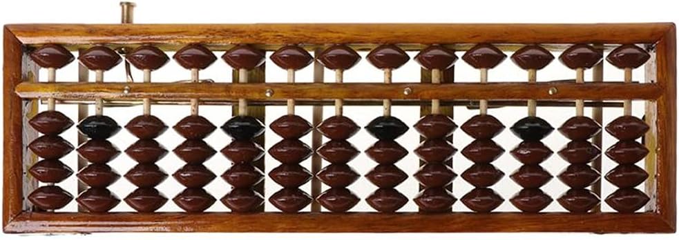 Calculator Portable Chinese 13 Digits Column Abacus Arithmetic Calculating Counting Math Learning Tool School Office Use