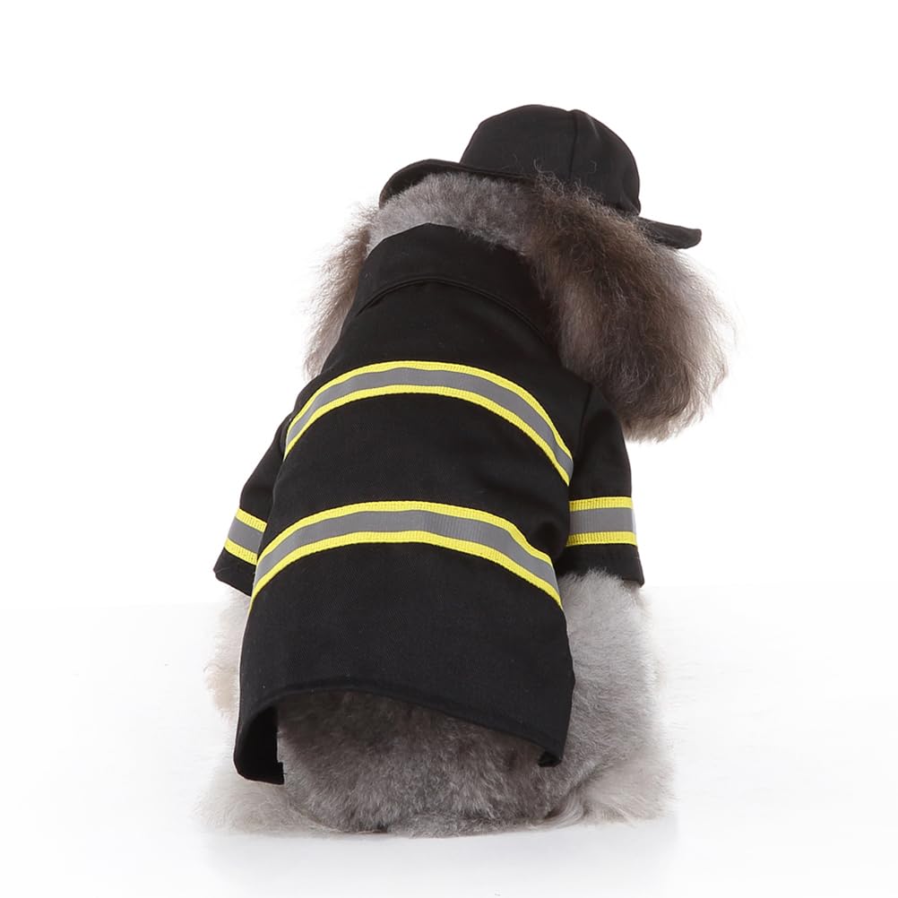 POPETPOP 1 set abbigliamento per animali domestici ha Babbo Natale Costume di Babbo Natale Cappello Cane Cosplay Babbo Natale Vestito Animali Domestici Costume da pompiere Pet Dog Vestiti Performance
