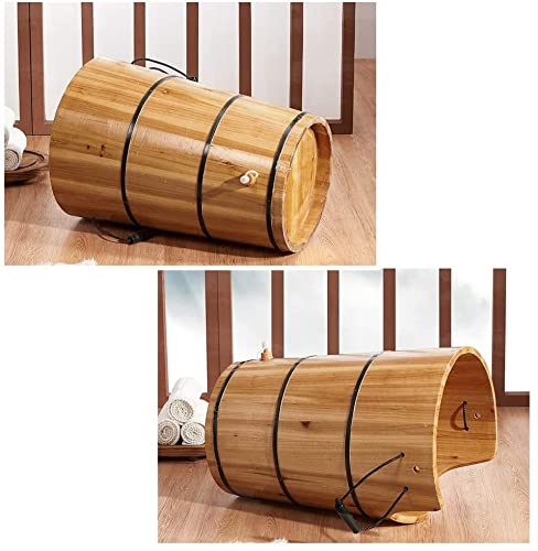 Bañera de madera para pies, cubeta sólida para pedicura miniatura 4