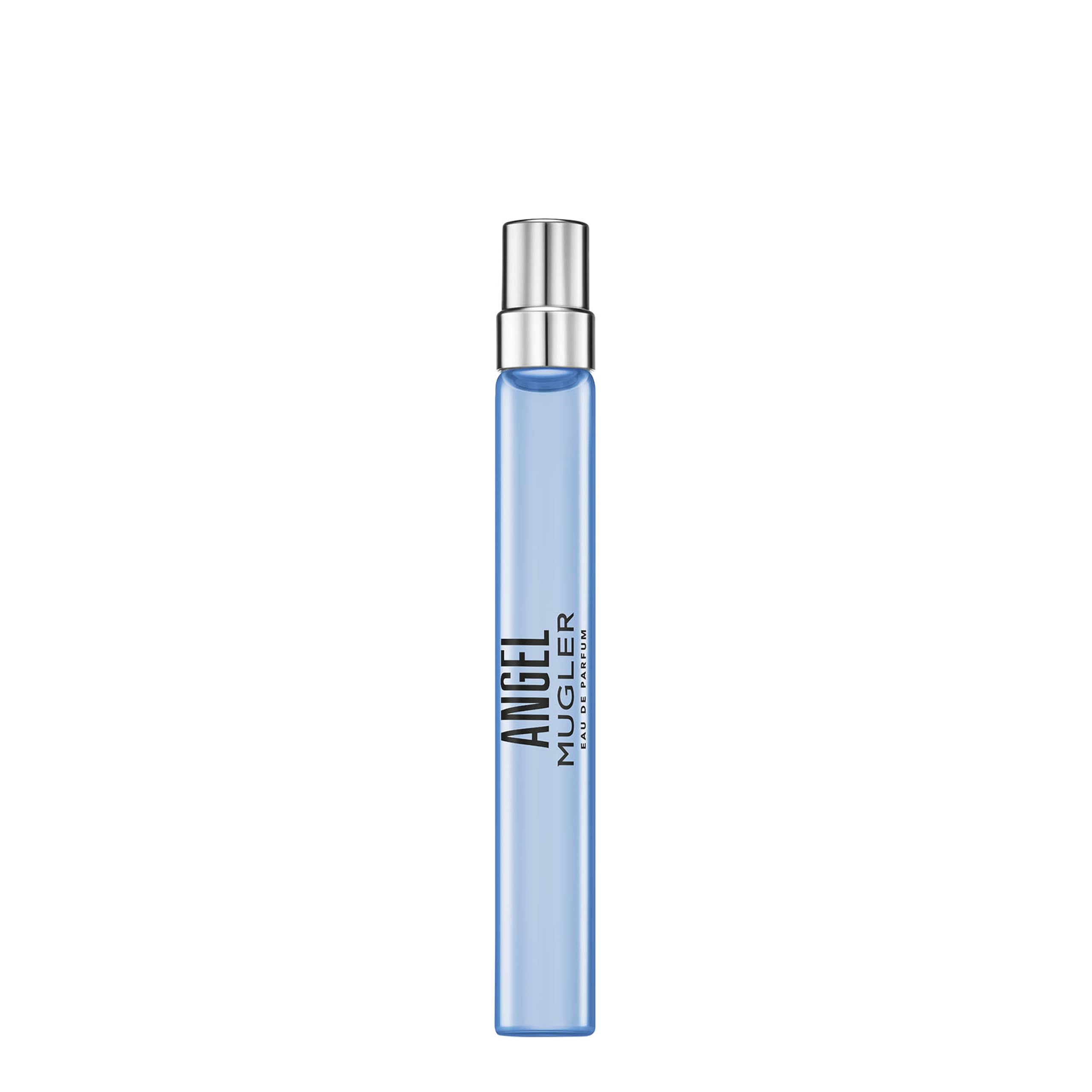 MUGLER Angel Eau de Parfum für Sie, nachfüllbar, für Damen, Ambré Gourmand – Patschuli, Accord Praline & Absolu de Vanille – langanhaltender Halt – Reisegröße – 10 ml