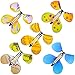 Fuyamp 20pcs Papillon Magique, Bande de Caoutchouc Papillon Jouet Ensemble Papillon Magique Papillon Volant Carte Surprise Accessoires de Performance pour Grande Surprise Anniversaire Mariage Surprise