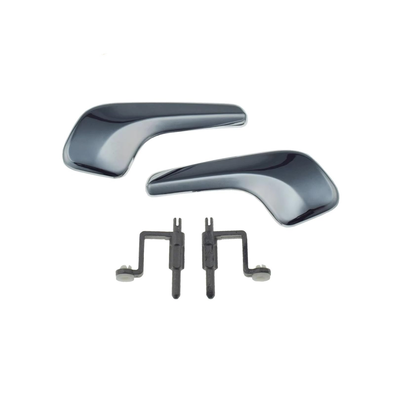 PBPLZWVWA Car Inside Door Handle Pull Trim Cover for Vauxhall for Opel for Corsa D MK3 2006-2014 13297813 13297814 Left Right Chrome Interior Door Handle(Left and Right)