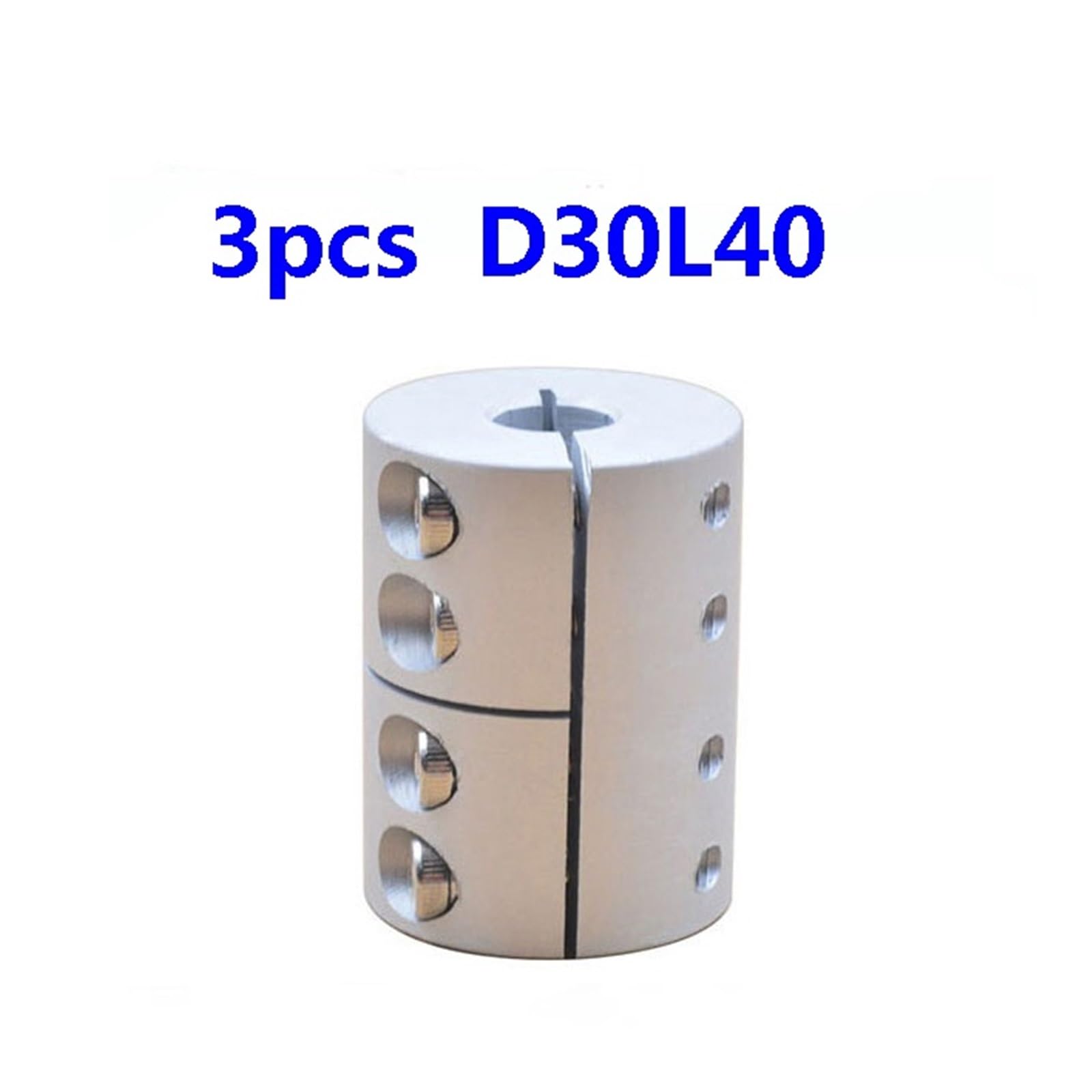 SSIMOO 3 pièces diamètre 30mm Longueur 40mm Serrage Accouplement Rigide en Aluminium for Machine de Gravure coupleur d'arbre CNC connecteur de Moteur Kindly (Size : 14X16)