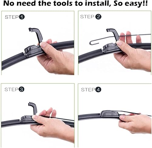 Miniatura 4 de Para Kia Cerato Forte K3 2012-2018 LHD, Limpiaparabrisas de goma ABS, limpiaparabrisas de 26"14" (2 unidadesjuego)