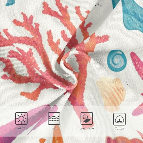 KLL Seashells Corals Alga and Starfishes Boys Toddler Cotton Briefs Underwear Cute Undies3