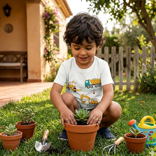 Image of DEEKEY Toddler Boys Shirts Short-Sleeve Little Kids t Shirts Boys' Tops, Tees & Shirts Graphic TEE Age for 2-7 Years 4-Pack