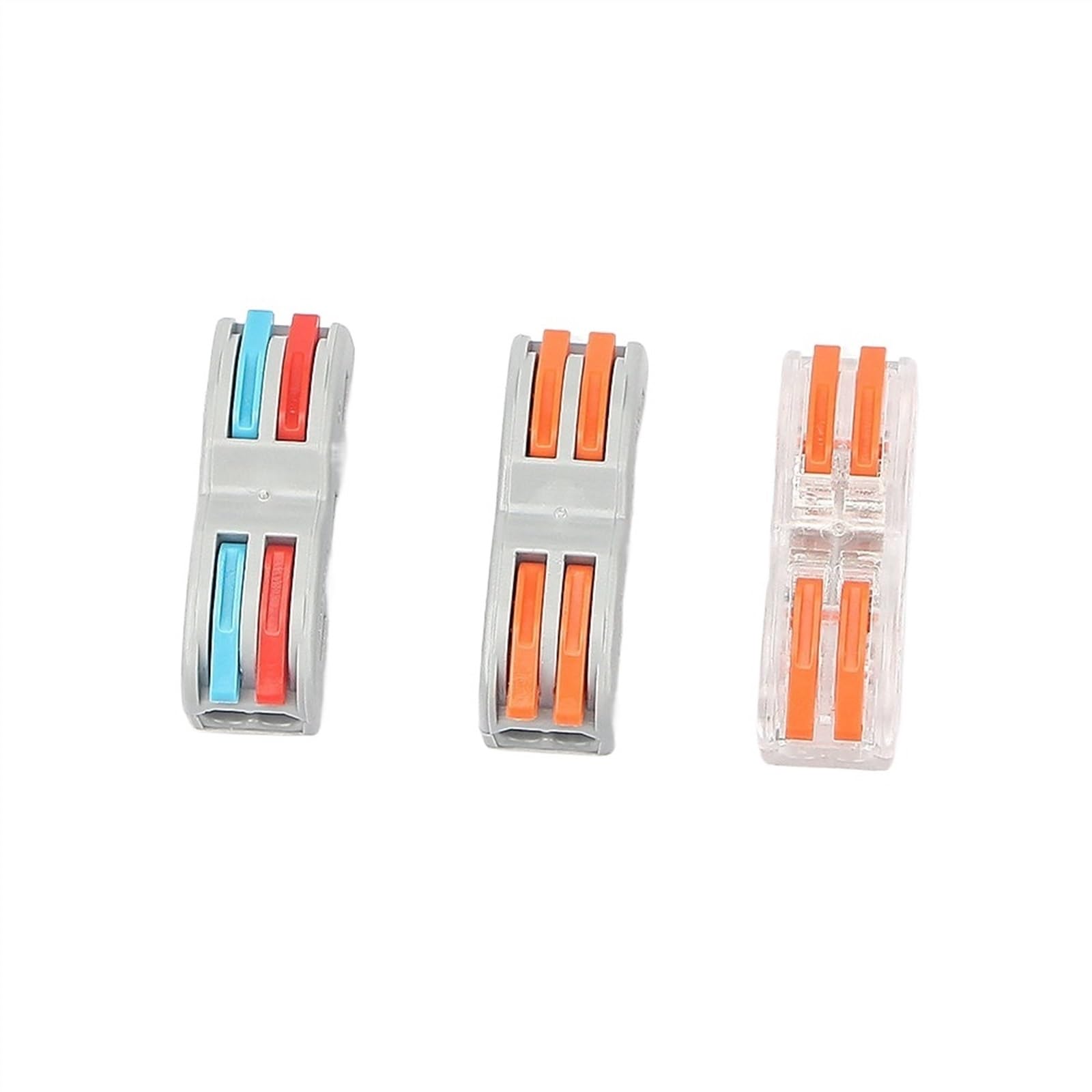10 pz Mini connettore rapido connettore filo cavo universale conduttore filo compatto giunzione a molla morsettiera push-in(223-CLEAR)