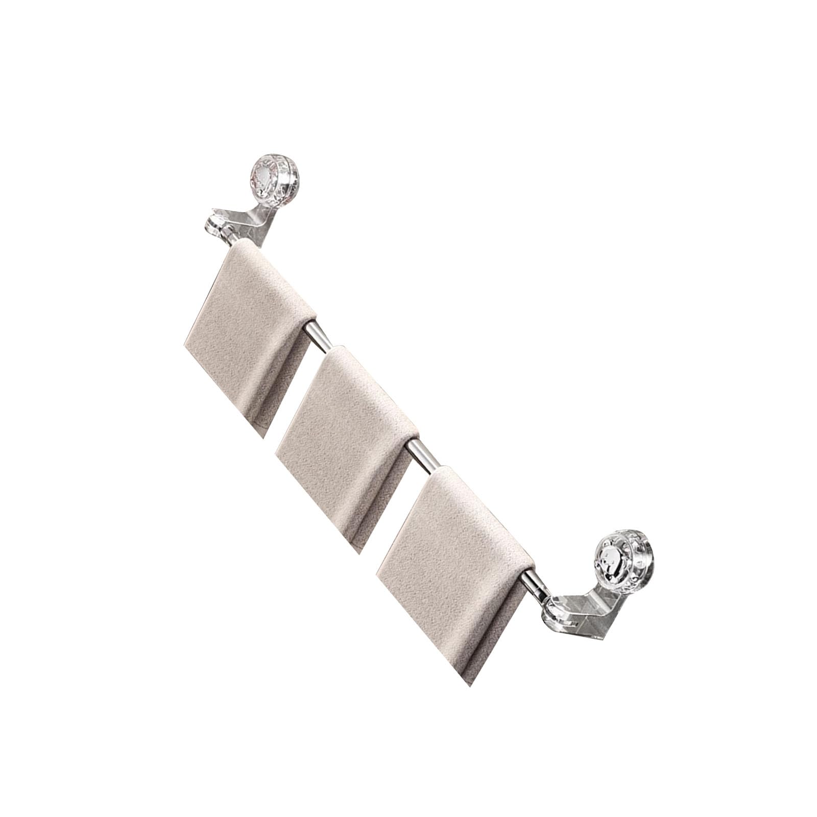 Strong Suction Cup Adjustable Telescopic Towel Rack Not Drilling Installation Bath Towel Holders for Bathroom Multiple Hangers for Bathroom