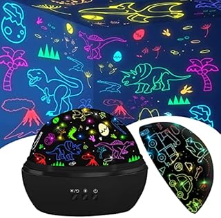 JKGIFTS Dinosaur Toys for Boys,Dinosaur Projector Kids Toys Night Light Kids for 3-8 Year Olds Boys Sensory Toys 2 in 1 Birthday Gifts for 2-10 Year Olds Kids Toddler Toys Christening Gift for Boy