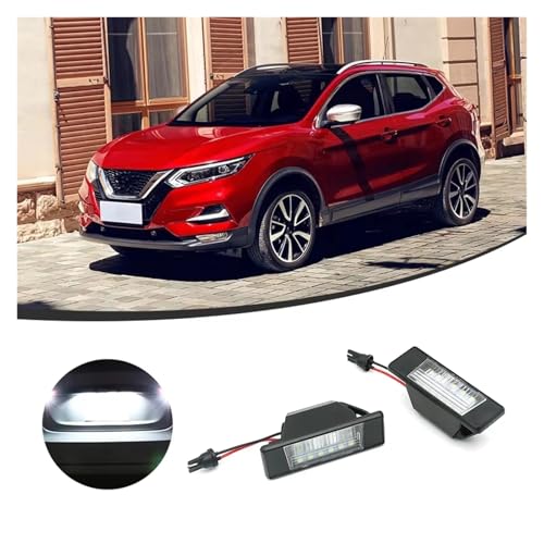 Luz placa matrícula coche Nissan Pathfinder R51 solución a bombillas fundidas 2 Uds LED 2