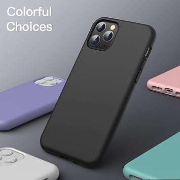 JETech Silicone Case for iPhone 11 Pro, Black