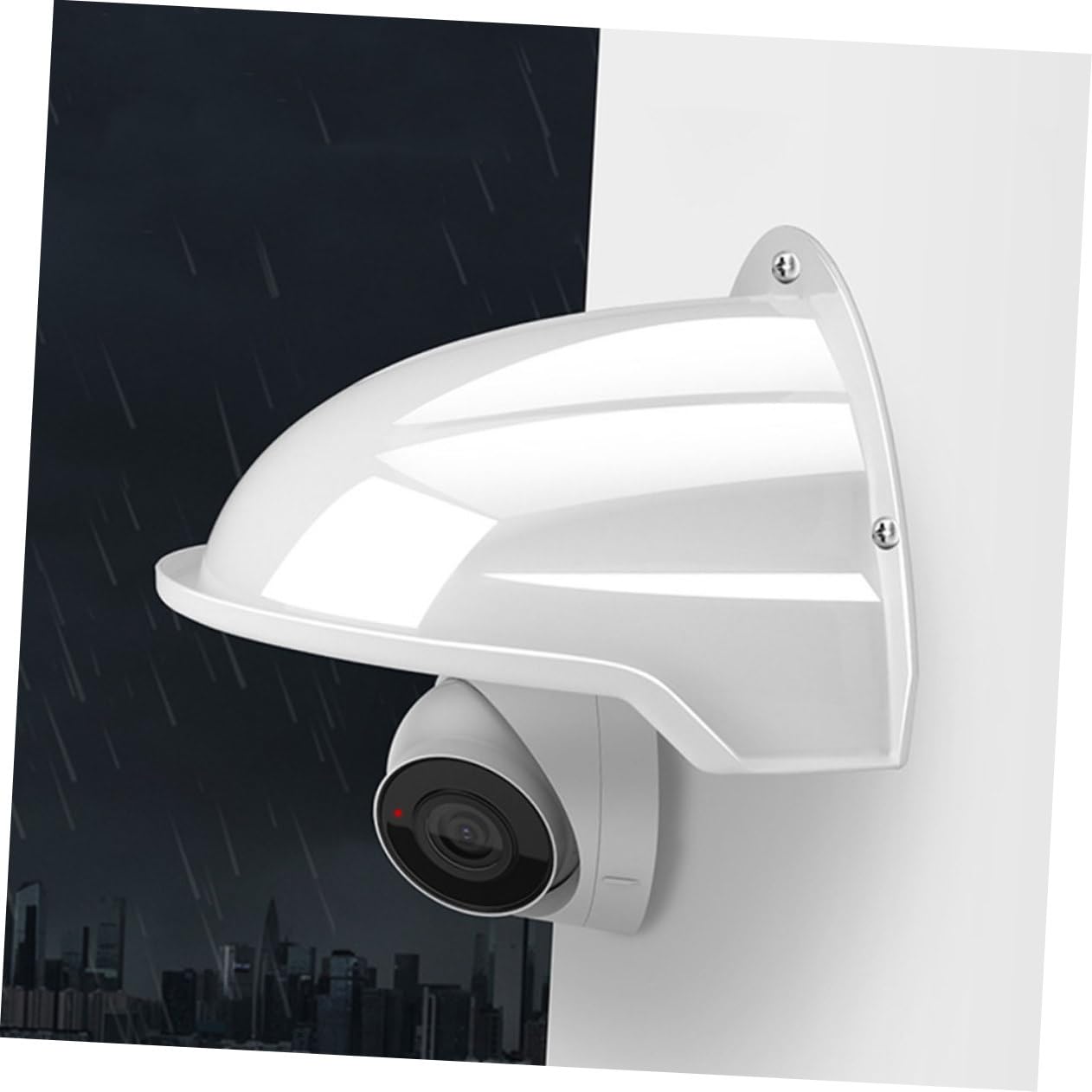 2 Stück Wetterfeste Outdoor Kamera Abdeckungen Schutzgehäuse für Überwachungskameras UV Regenschutz Robuste Abdeckung mit Großem Sichtfenster für Innen und Außen