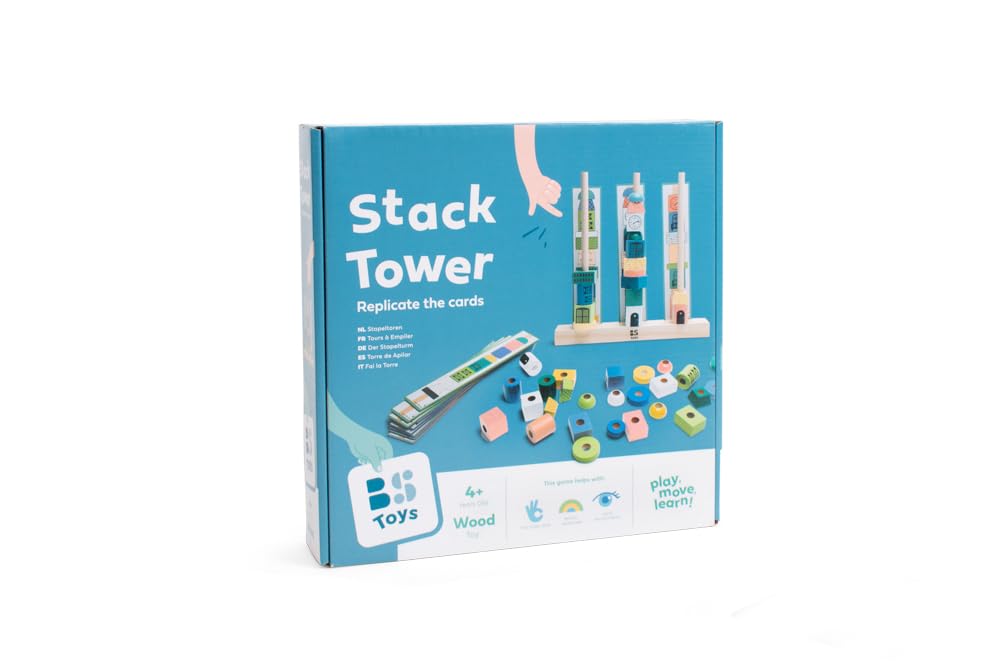 BS Toys GA370 wieże stos, wielokolorowe