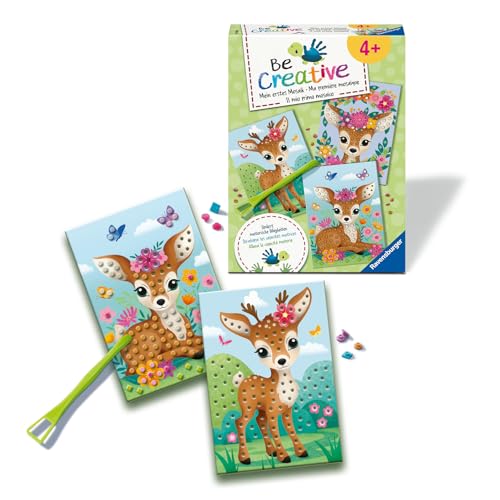 Ravensburger BeCreative Mosaic My Bambi - Bastelset für Kinder ab 4 Jahren, Mosaikbilder basteln für Mädchen und Jungen - 25534 - Geburtstagsgeschenke, Deko selber basteln