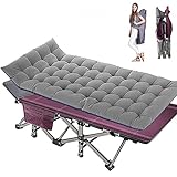 Folding Camping Cots for Adults Heavy Duty cot with Carry Bag, Portable Sleeping Bed for Camp Office Use Outdoor Cot Bed for Traveling