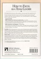 How to Excel As a Team Leader 1929874936 Book Cover