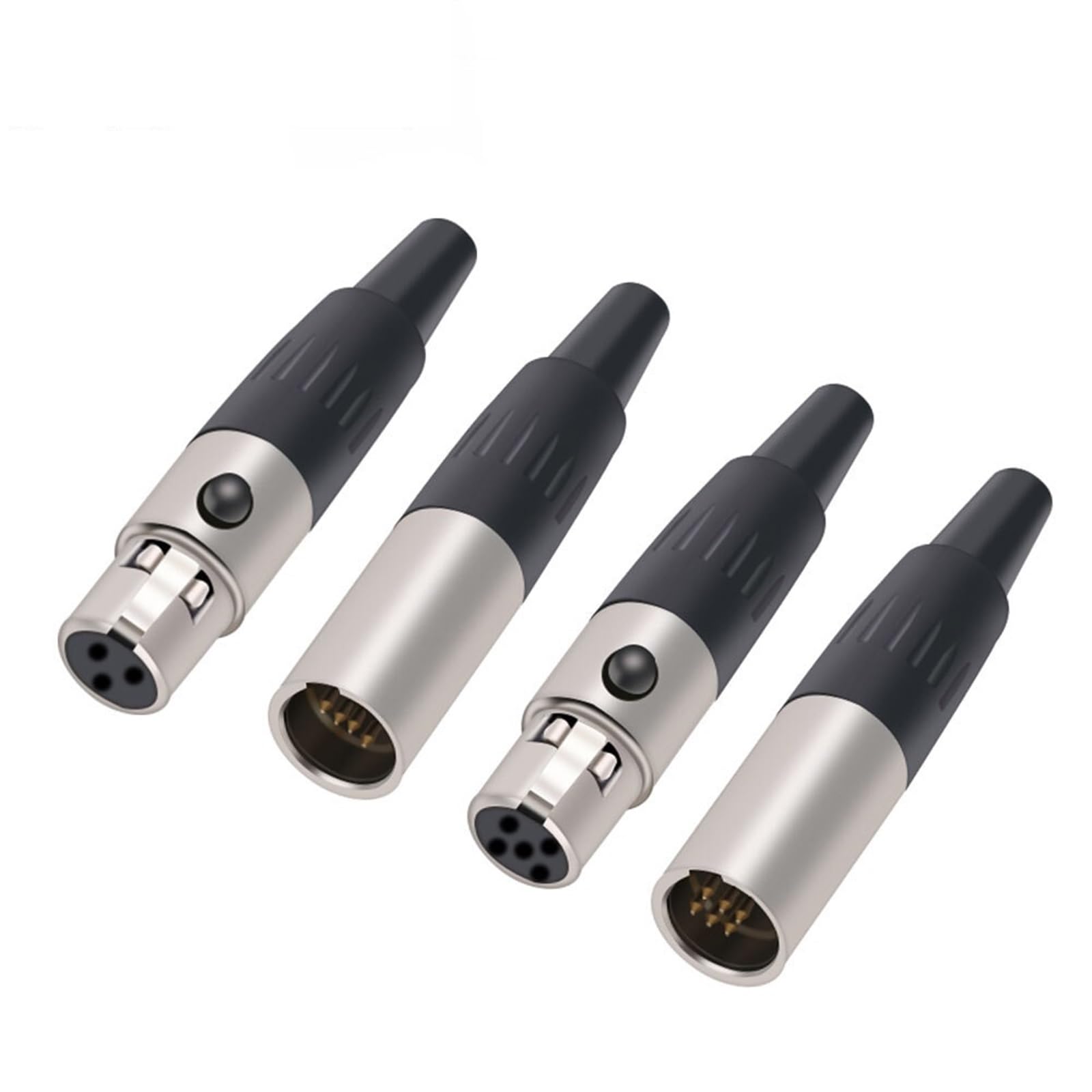 10 unids/lote Mini XLR 3 4 5 Pin macho enchufe soldadura micrófono Cable conector pequeño XLR micrófono enchufe (Size : 10xM 6P)