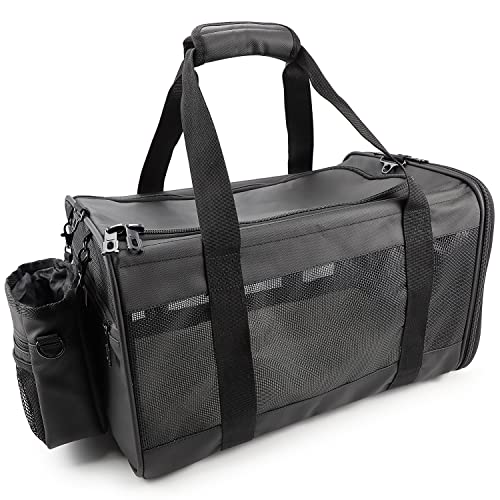 Hundetasche Hundetragetasche Katzentragetasche Tragbare Tasche Haustiertragetasche für kleine mittelgroße Katzen Hunde Welpen Häschen von 16 lbs Cover
